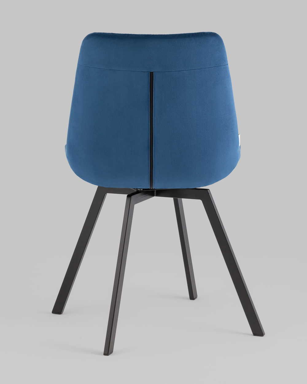 Стул вращающийся Флекс велюр синий