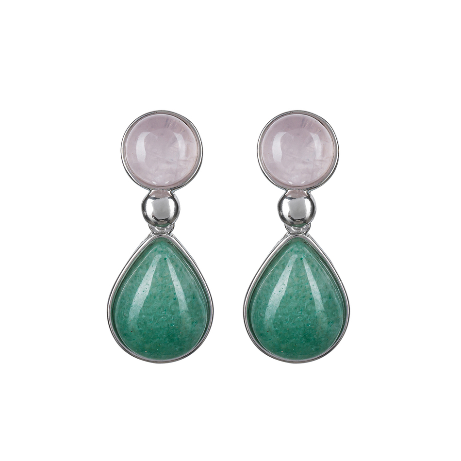 Серьги Possebon Q.Rose, Q.Verde A0738.7.17 S