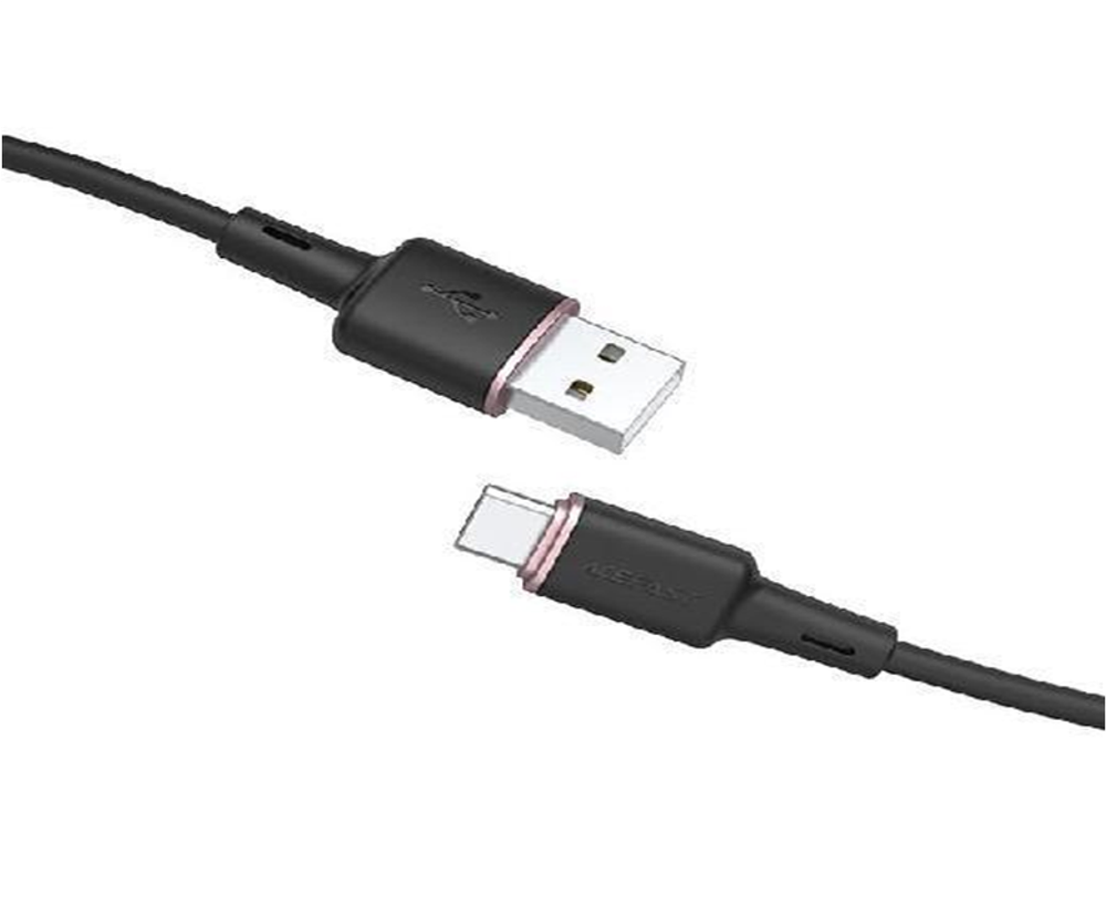 C2-04 USB-A to USB-C zinc alloy silicone charging data cable