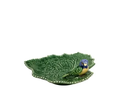 Mensa Home Тарелка Cineraria 19х19см зеленая+синяя птица цинерария