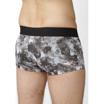 Мужские трусы боксеры серые с принтом череп PAPI