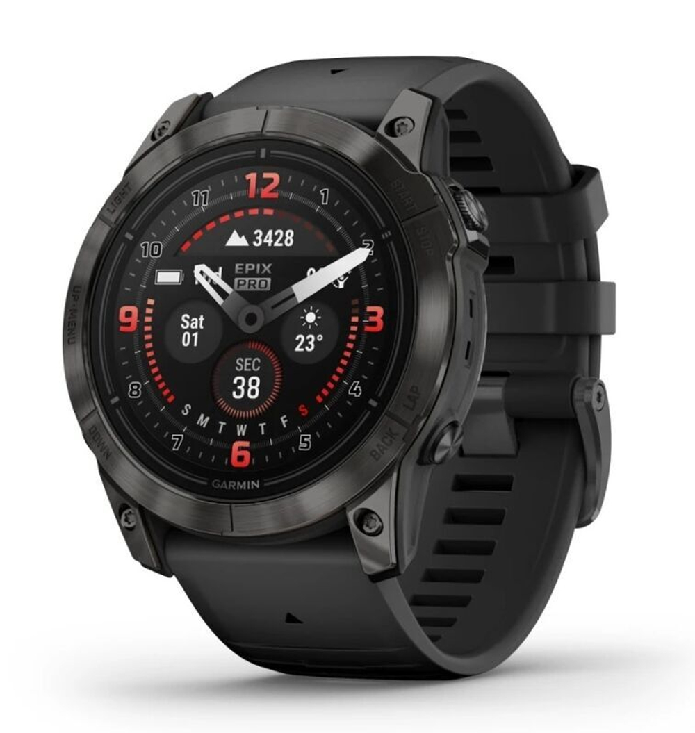 Умные часы Garmin Epix Pro Gen 2 Sapphire Edition 51 мм - Carbon Gray
