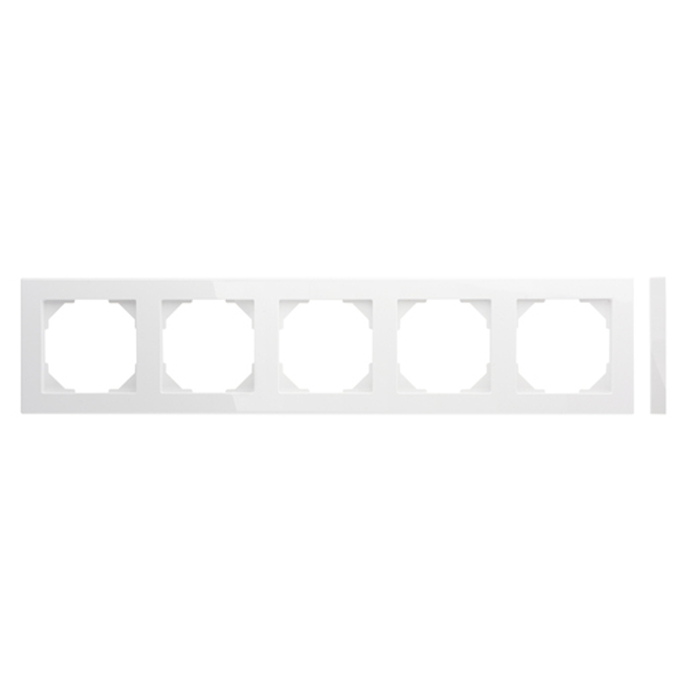 Рамки 5 постовые Slim LIREGUS EPSILON K14-145-05.E/B белые
