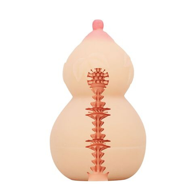 Телесный мастурбатор с соском Calabash (Цвет: телесный)