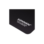 Коврик для мыши SONNEN BLACK резина + ткань, 220х180х3 мм, 513309