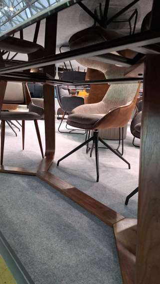 Стол Dynasty 240х110 см, керамика, орех