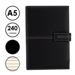 Ежедневник недатированный Deli А5, 240 страниц, 80 г/кв.м., черный