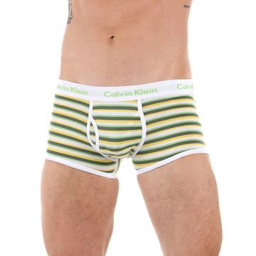 Мужские трусы боксеры зеленые в полоску Calvin Klein 365