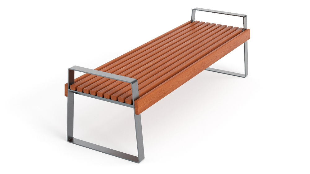 Скамья "Глория" без спинки SK00038 Размер 1800*590*570мм