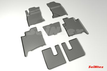 Резиновые коврики в салон Toyota Fortuner II (2015-наст. время) "Высокий борт"