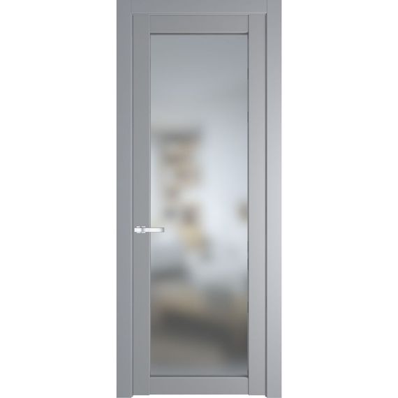 Межкомнатная дверь эмаль Profil Doors 1.1.2PD смоки остеклённая