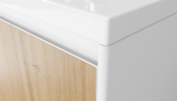 Тумба подвесная VELVEX Klaufs 60.1Y-617.216 с раковиной Cersanit COMO 60