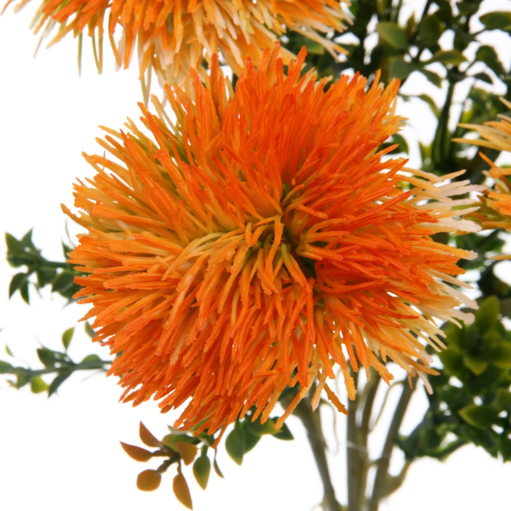 Искусственные цветы «Волшебство лета» 32см Одуванчики 5 цветков оранжевые