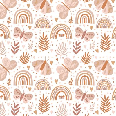 Бабочки в нежной пастельной гамме. Розовые бабочки.