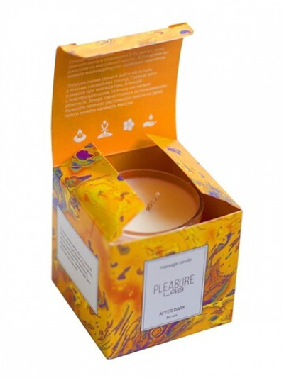 Массажная cвеча Pleasure Lab After Dark (пряный аромат бренди) (Цвет: белый)