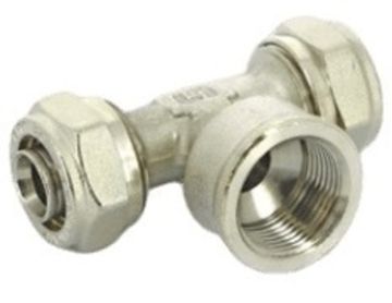 Тройник обжимной Uni-Fitt 16х1/2"x16 ВР для металлопластиковых труб (667N6260)