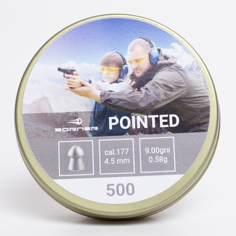 Пули Borner Pointed 4,5 мм 0.58 г (500 шт)