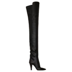 SAINT LAURENT Yves Over The Knee Boots 9.5cm Women"s Black