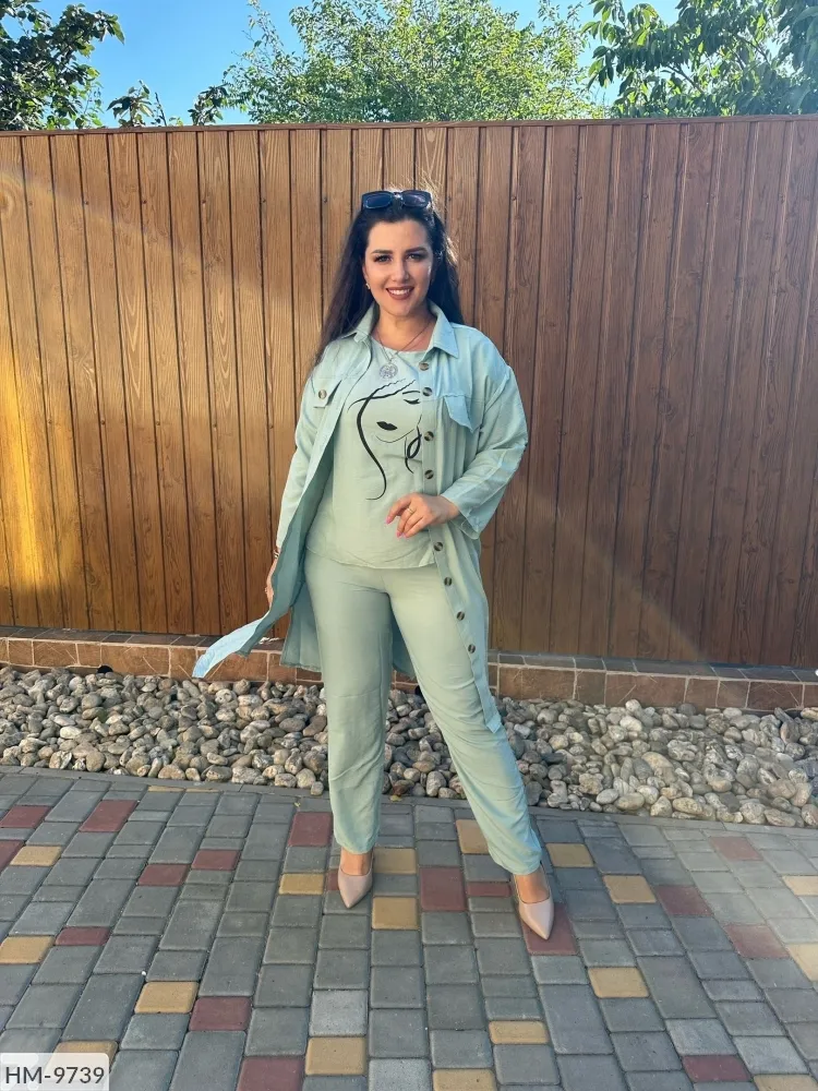 Костюм тройка FI-2783 Фабрика Моды