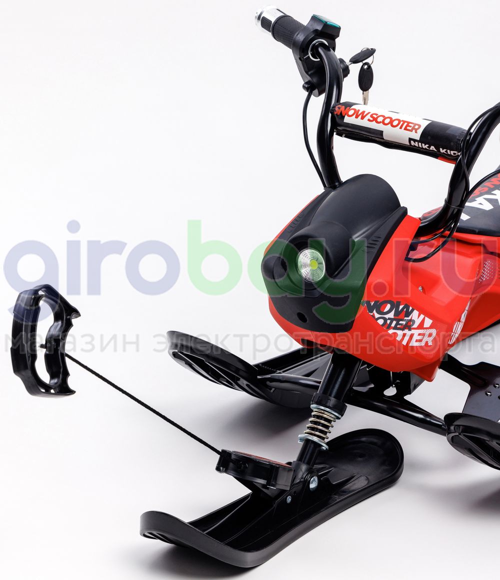 Детский электроснегокат BARS Arctic - Красный фото №12