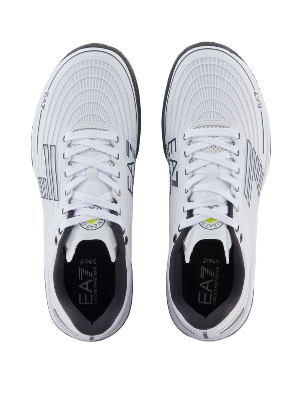 Мужские кроссовки теннисные EA7 Unisex Woven Sneaker Clay - white/asphalt