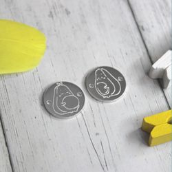 Серебряные парные браслеты с гравировкой на заказ