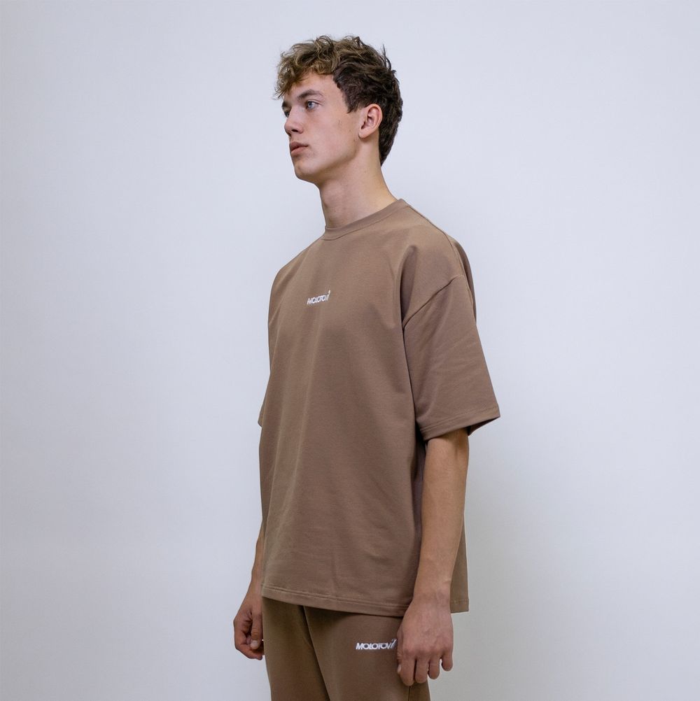 Футболка Molotov Basic OVERSIZED Коричневая