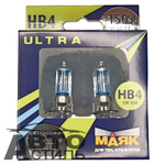 Автолампа HВ4(9006) 12V 55W (P22d) Маяк +150% Super White 89006WV+150% (к-т)