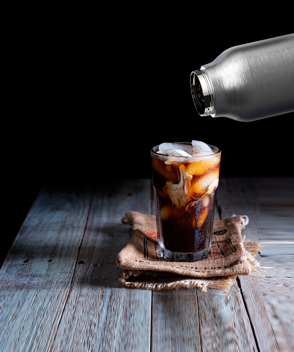 Кофеварка портативная Asobu Cold Brew (1 литр), серебристая