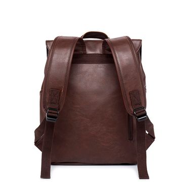 Рюкзак из экокожи Сувон. Темно-коричневый