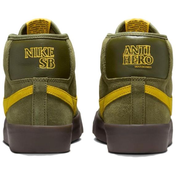 Блейзер NIKE SB Zoom, кроссовки для скейтборда, СРЕДНИЙ размер, Зеленый Унисекс