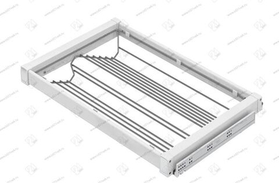 S-6719-W Обувница выдвижная в базу 700 мм, Starax, (660-690х475х150 мм), белая