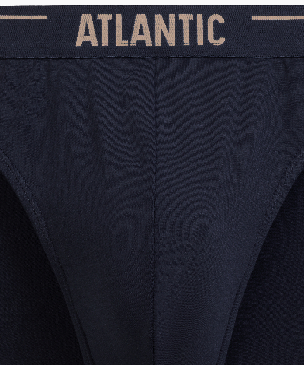 Мужские трусы слипы спорт Atlantic, набор 5 шт., хлопок, темно-синие, 5SMP-004