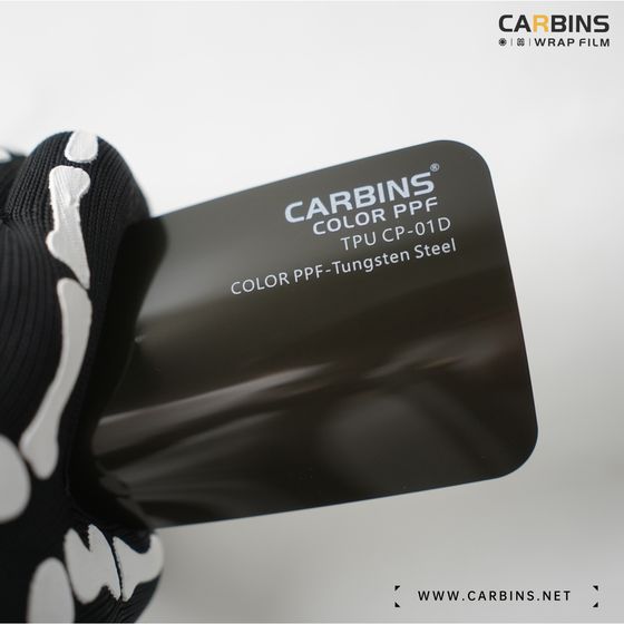 Веер образцов полиуретановой цветной пленки Carbins Color PPF