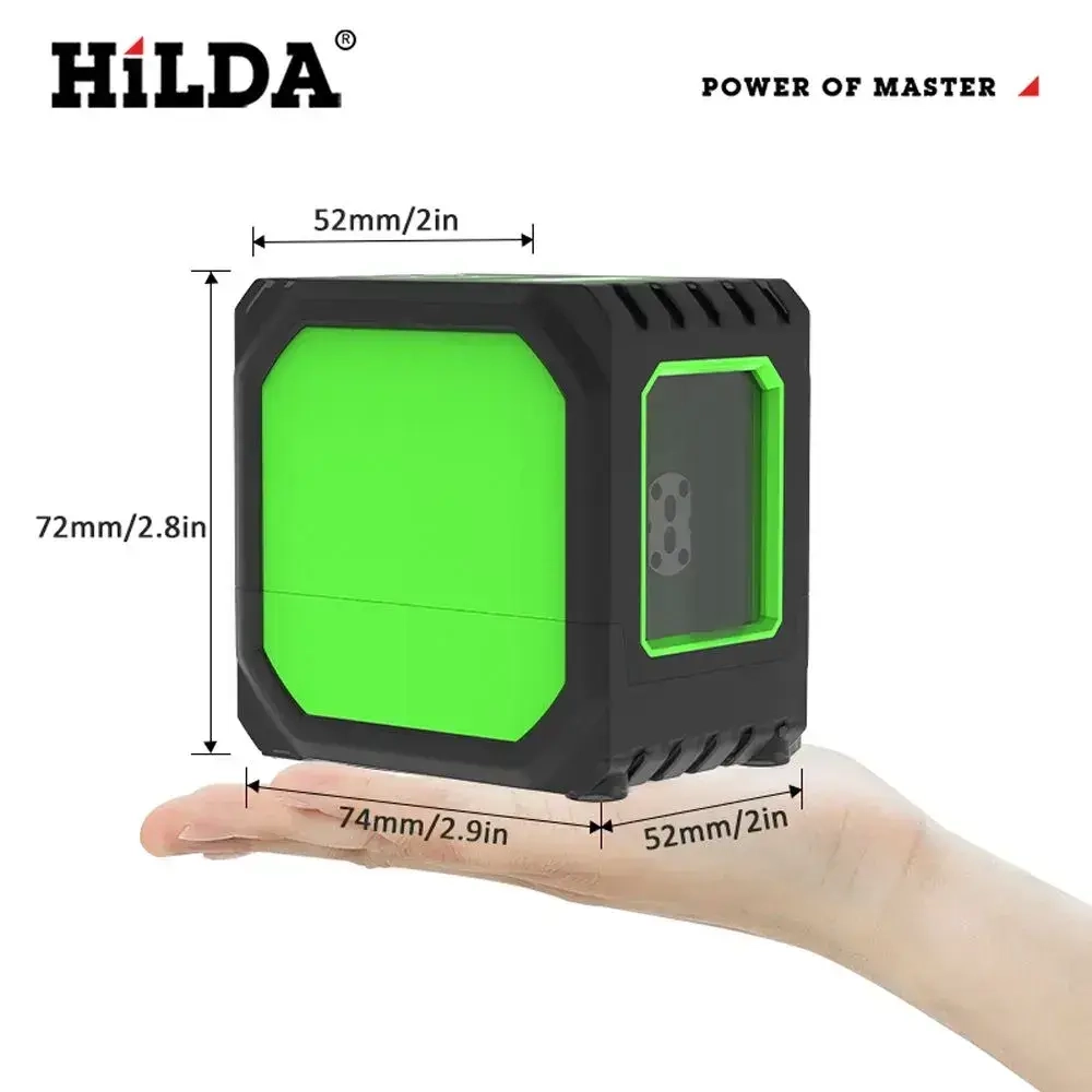 лазерный уровень,HILDA,2 линии Включая батарею