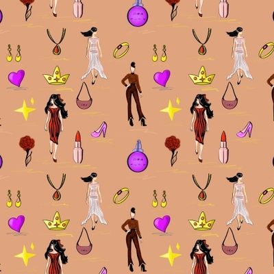 Неделя моды (цветной на телесном)