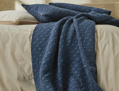 Покрывало Everest Indigo Blanc des Vosges 240x260 Синий