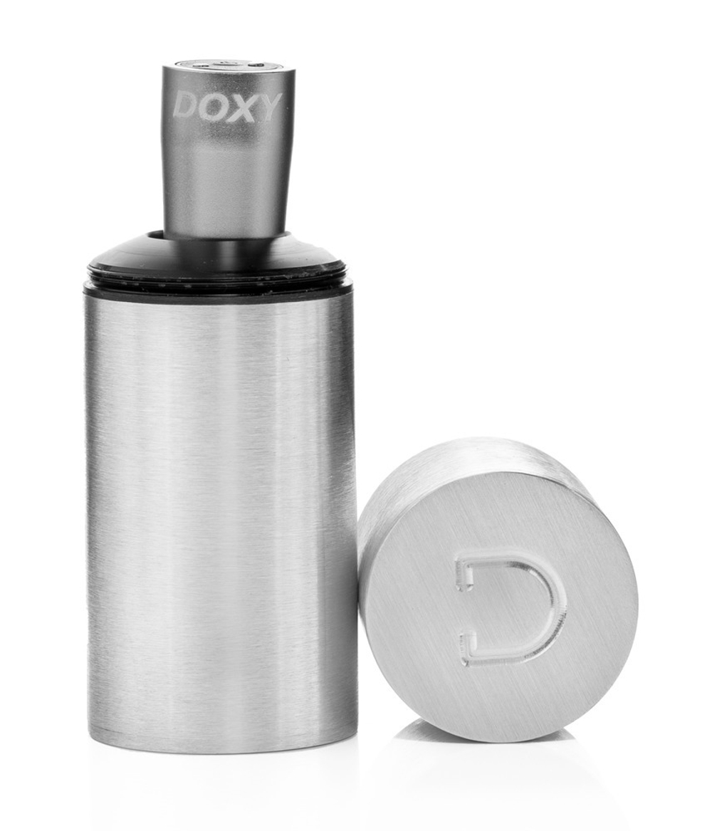 Вибропуля Doxy Bullet серебряная, d=25 мм