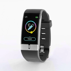 Biomer BT68 браслет здоровья с точным измерением температуры, чёрный