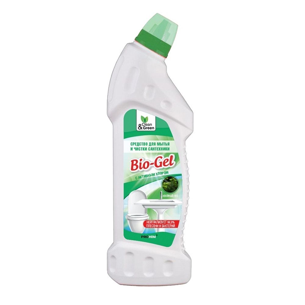 СРЕДСТВО ДЛЯ МЫТЬЯ И ЧИСТКИ САНТЕХНИКИ BIO-GEL С АКТИВНЫМ ХЛОРОМ 750 МЛ CG8072