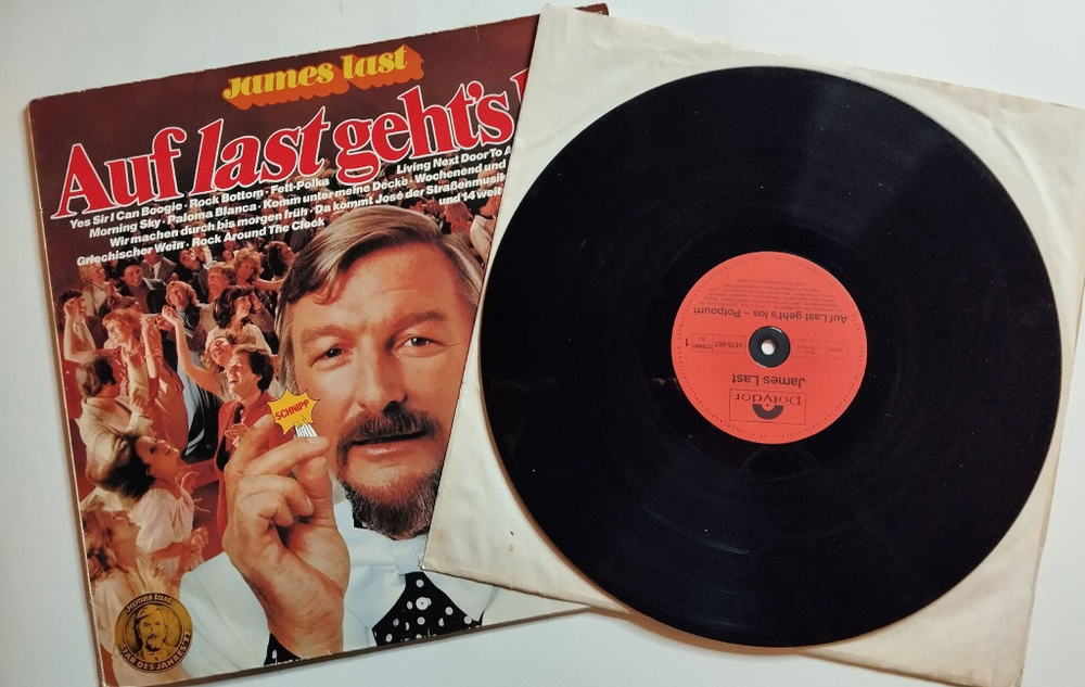 Винтажная виниловая пластинка LP James Last Auf Last Gehts Los (Germany 1977) (EX)