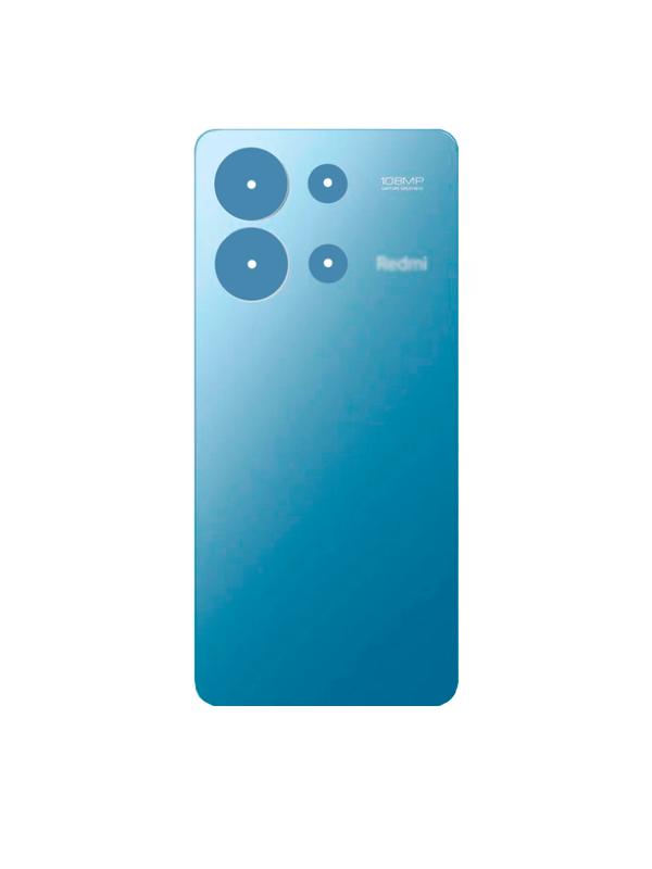 Задняя крышка для Xiaomi Redmi Note 13 4G cиняя (Ocean blue) без стекла камеры
