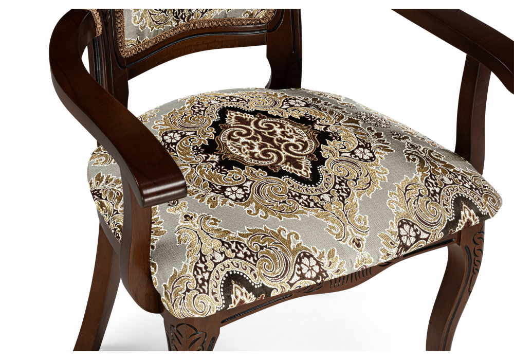 Стул деревянный Woodville Bronte муса чёрная вишня, патина