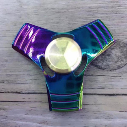 В наличии! Игрушка-антистресс спиннер металлический в подарочной металлической коробке Треугольник