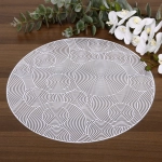 Салфетка на стол 38см «Бесконечность», белая