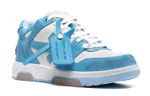 OFF-WHITE Out of Office distressed low-cut fashion sneakers men's blue