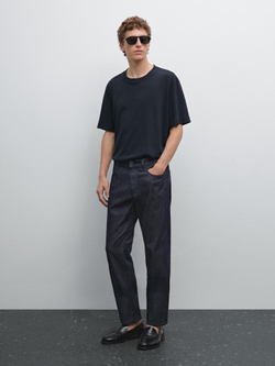 Massimo Dutti Легкие облегающие джинсы, темно-синий