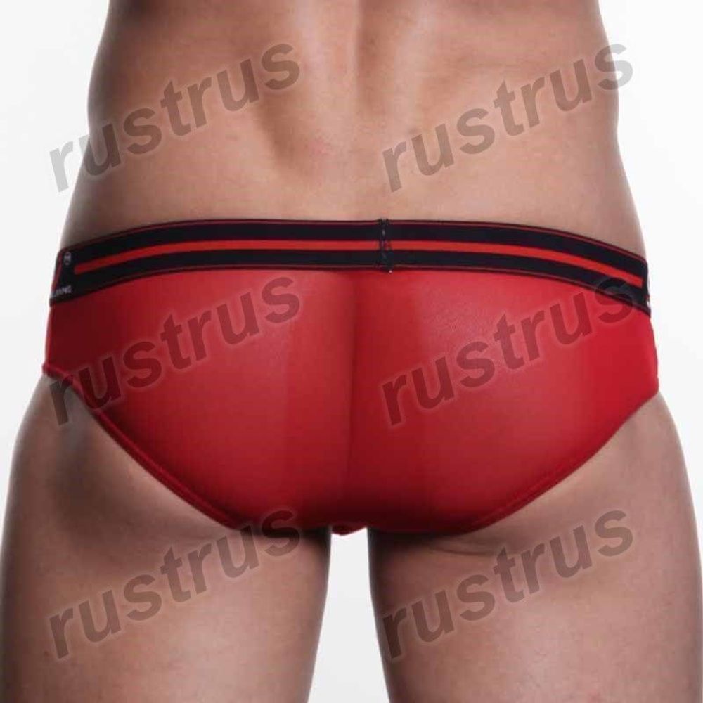 Мужские трусы брифы красные WANGJIANG WG00019