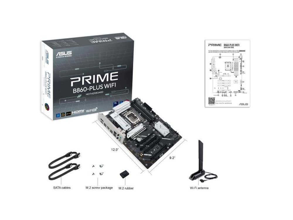 Материнская плата Asus Prime B860-plus Wifi, Socket LGA 1851, Intel B860, ATX, RTL [90MB1K50-M0EAY0]