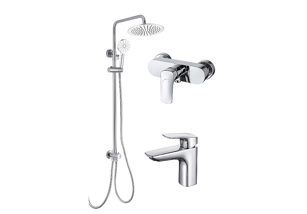 Набор смесителей Aquatek Вега AQ1010CR+AQ1060CR+AQ2046CR хром